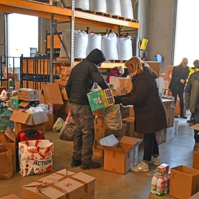 vue d'un don alimentaire