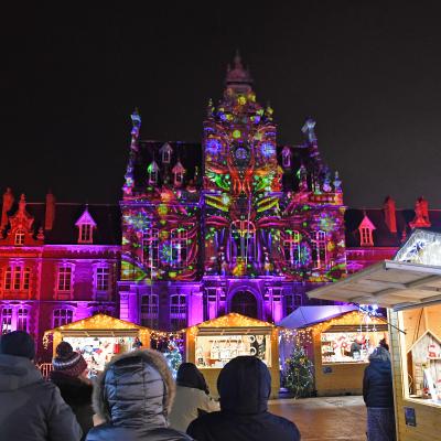 vue d'un marché de noël